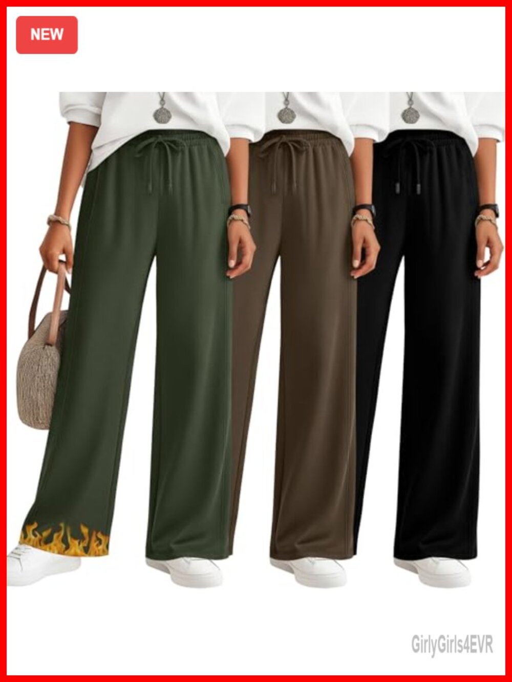 3 Pack Women's Fleece Lined Sweatpants Warm Baggy Pants